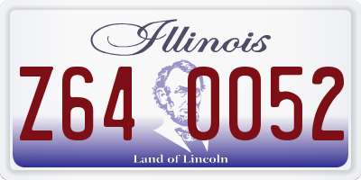 IL license plate Z640052