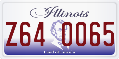 IL license plate Z640065