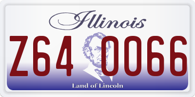 IL license plate Z640066
