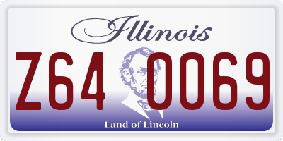 IL license plate Z640069