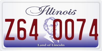 IL license plate Z640074