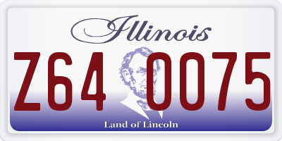 IL license plate Z640075