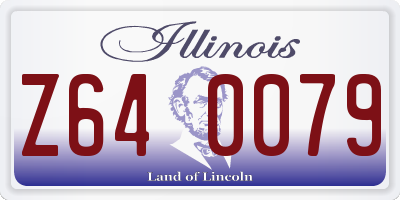 IL license plate Z640079