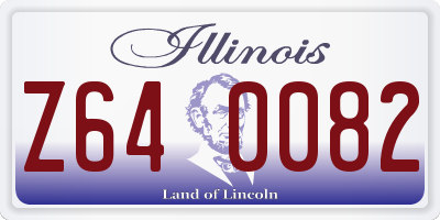 IL license plate Z640082
