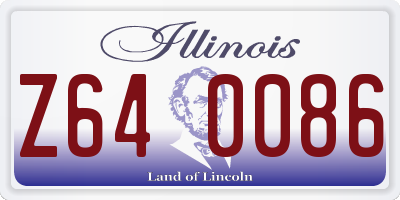 IL license plate Z640086
