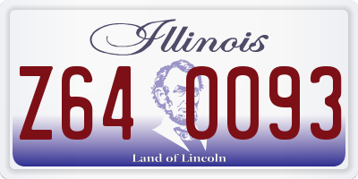 IL license plate Z640093