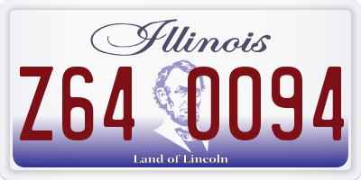 IL license plate Z640094