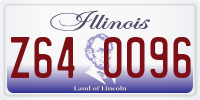 IL license plate Z640096