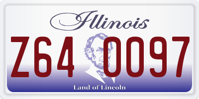 IL license plate Z640097