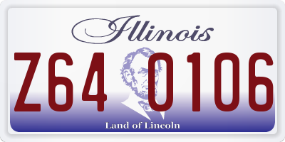 IL license plate Z640106