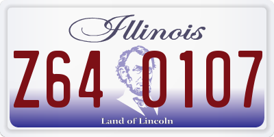 IL license plate Z640107