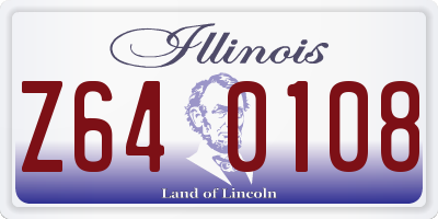 IL license plate Z640108