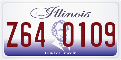 IL license plate Z640109