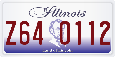IL license plate Z640112