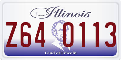 IL license plate Z640113