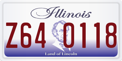 IL license plate Z640118