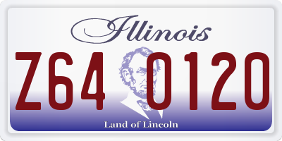 IL license plate Z640120