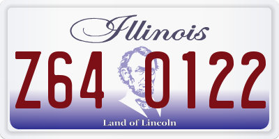 IL license plate Z640122