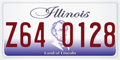 IL license plate Z640128