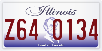IL license plate Z640134