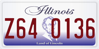 IL license plate Z640136