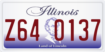 IL license plate Z640137