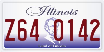 IL license plate Z640142