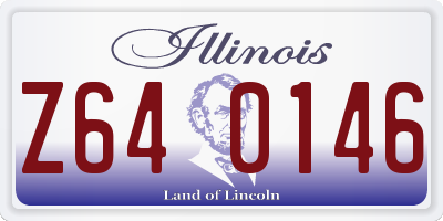 IL license plate Z640146