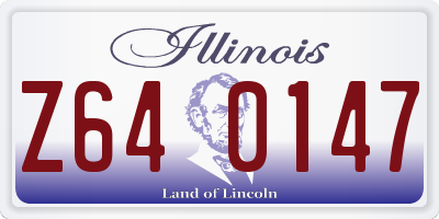 IL license plate Z640147