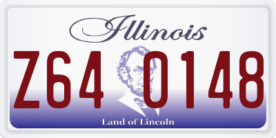 IL license plate Z640148