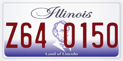 IL license plate Z640150