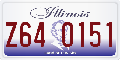 IL license plate Z640151
