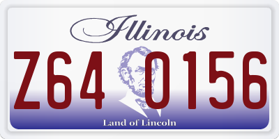 IL license plate Z640156