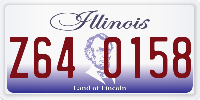 IL license plate Z640158