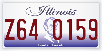 IL license plate Z640159