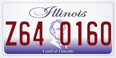 IL license plate Z640160