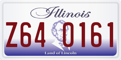 IL license plate Z640161