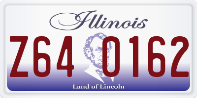 IL license plate Z640162