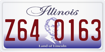 IL license plate Z640163
