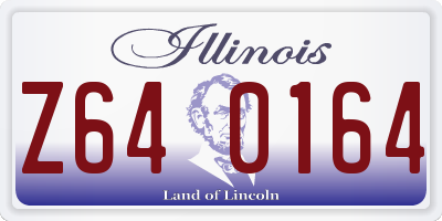 IL license plate Z640164
