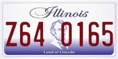 IL license plate Z640165