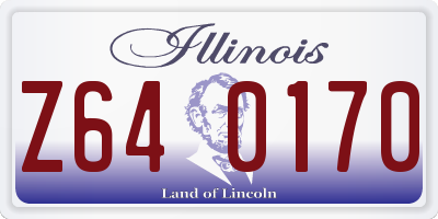 IL license plate Z640170
