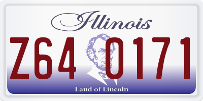 IL license plate Z640171