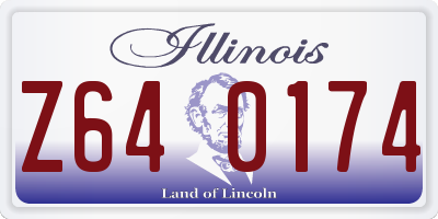 IL license plate Z640174