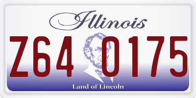 IL license plate Z640175