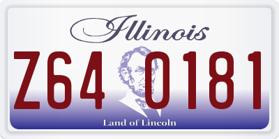 IL license plate Z640181