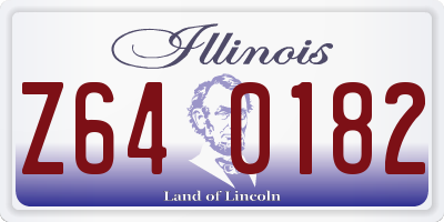 IL license plate Z640182