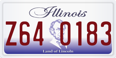 IL license plate Z640183