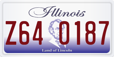 IL license plate Z640187