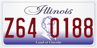 IL license plate Z640188